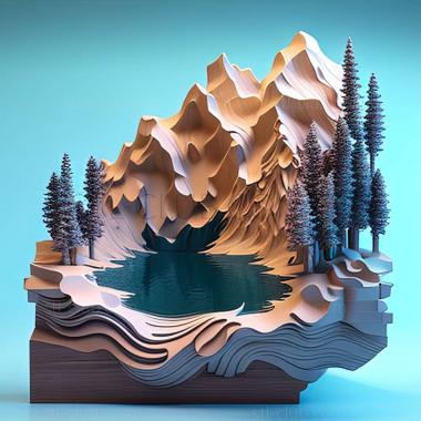 3D model lake (STL)